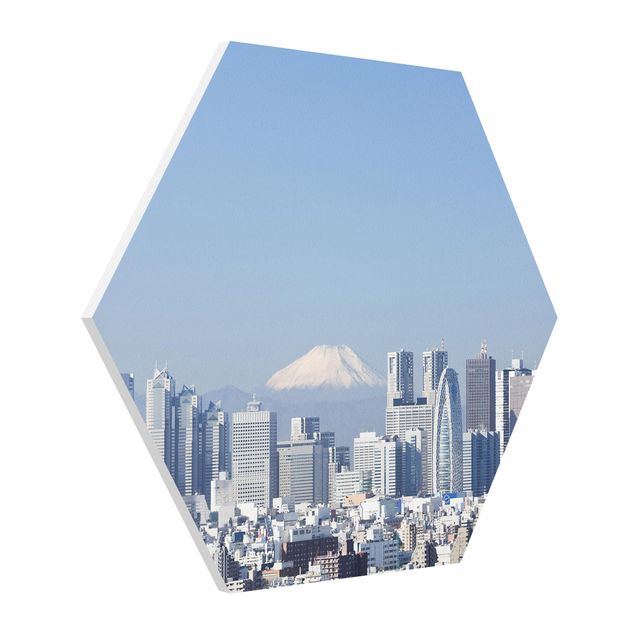 Hexagon Bild Forex - Tokio vor dem Fuji