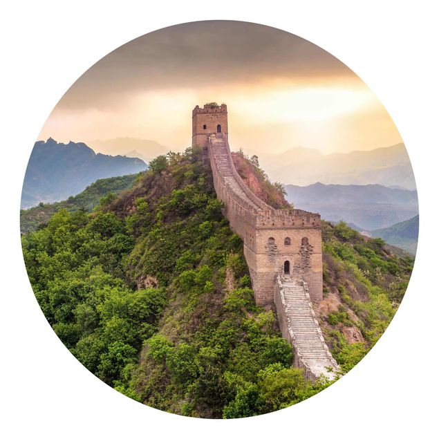 Runde Tapete selbstklebend - Die unendliche Mauer von China