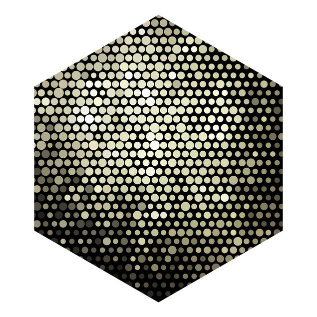 Hexagon Mustertapete selbstklebend - Disco Background