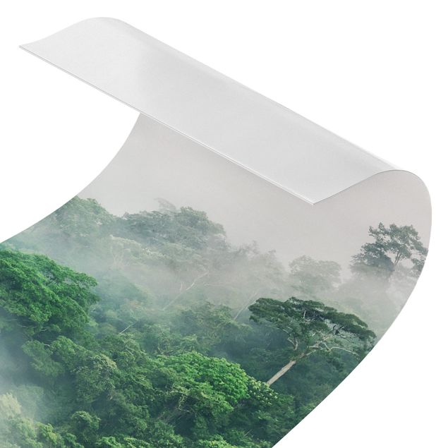 Duschrückwand - Dschungel im Nebel