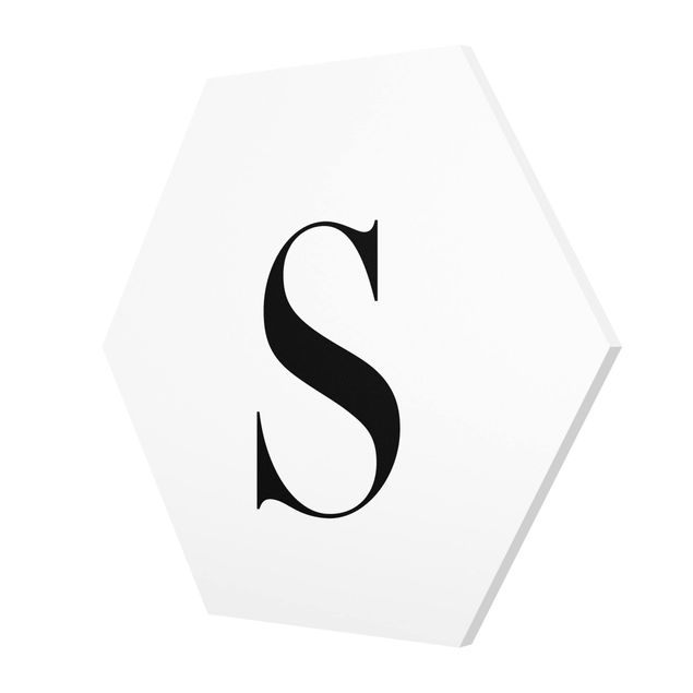 Hexagon Bild Forex - Buchstabe Serif Weiß S