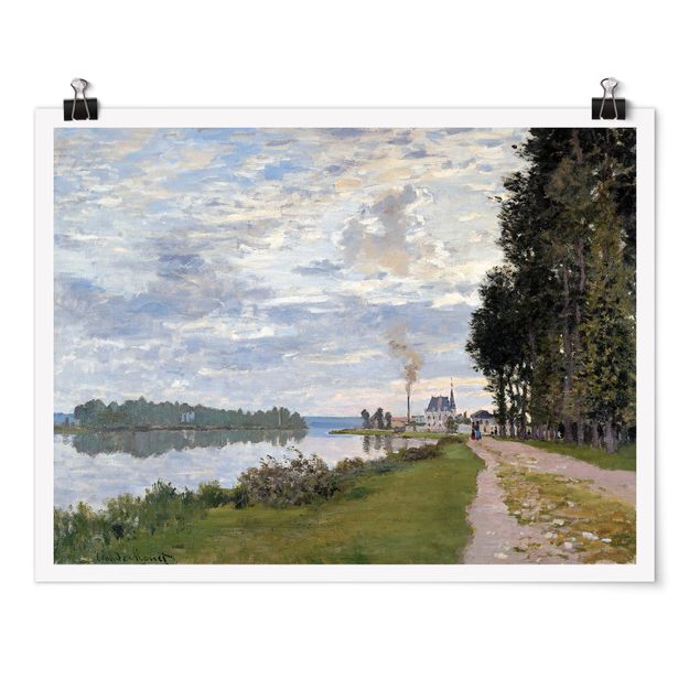 Poster - Claude Monet - Ufer Argenteuil - Querformat 3:4