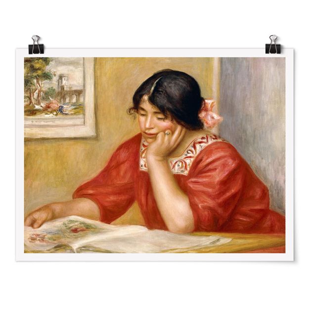 Poster - Auguste Renoir - Leontine beim Lesen - Querformat 3:4