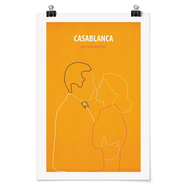 Poster - Filmposter Casablanca - Hochformat 3:2