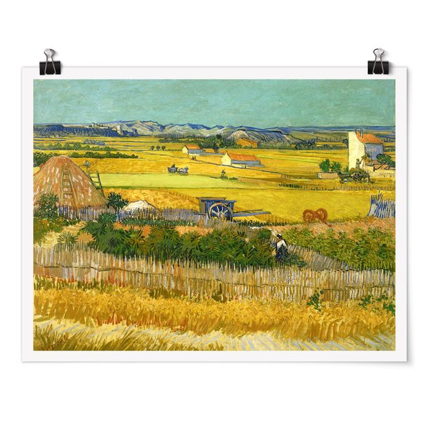 Poster - Vincent van Gogh - Die Ernte - Querformat 3:4