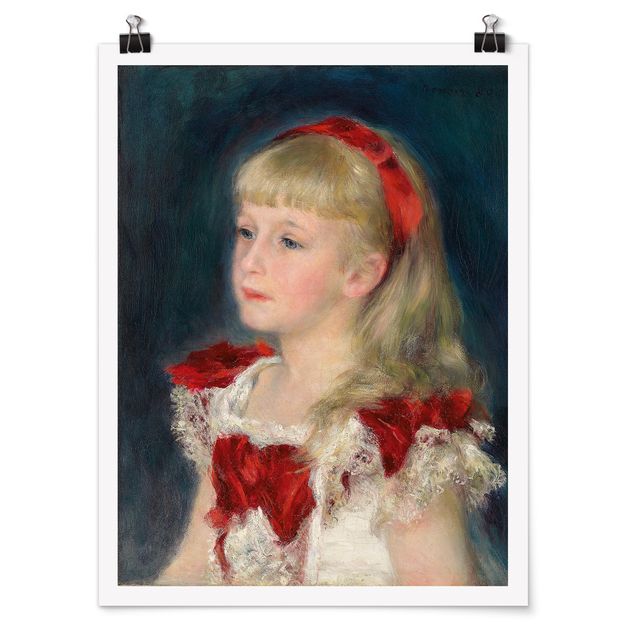 Poster - Auguste Renoir - Mademoiselle Grimprel - Hochformat 3:4
