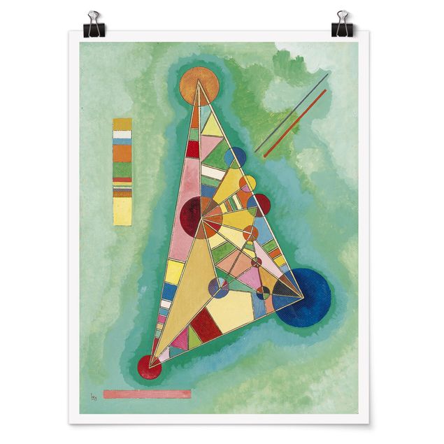 Poster - Wassily Kandinsky - Dreieck - Hochformat 3:4