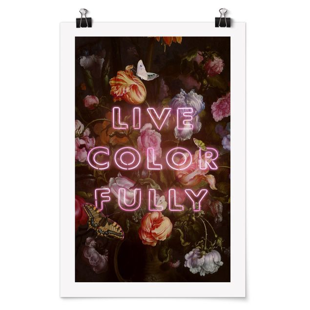 Poster - Jonas Loose - Live Color Fully - Hochformat 3:2