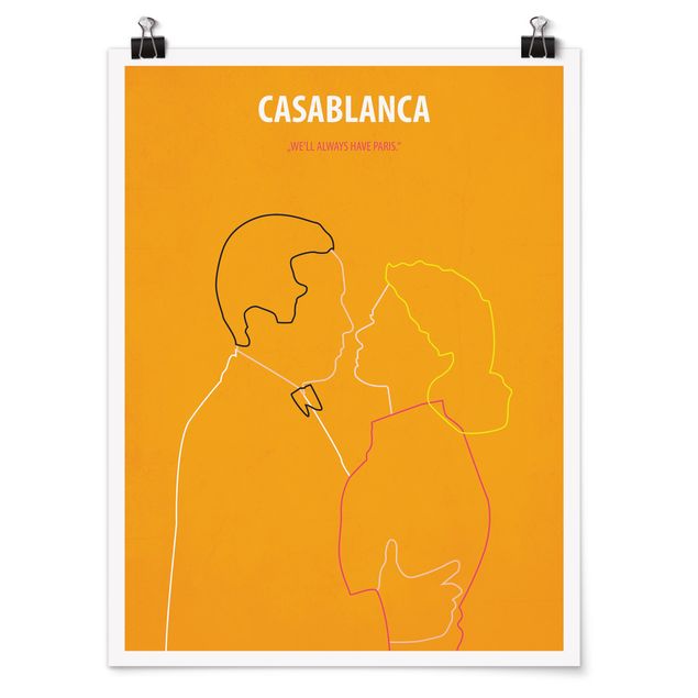 Poster - Filmposter Casablanca - Hochformat 4:3