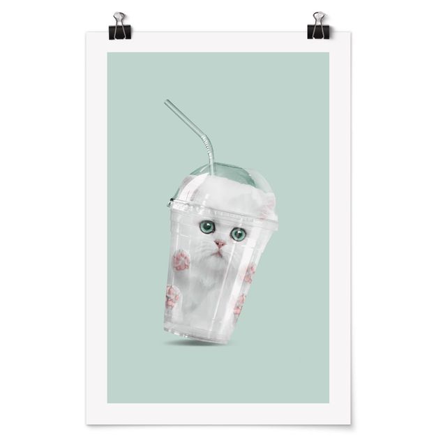 Poster - Jonas Loose - Shake mit Katze - Hochformat 3:2