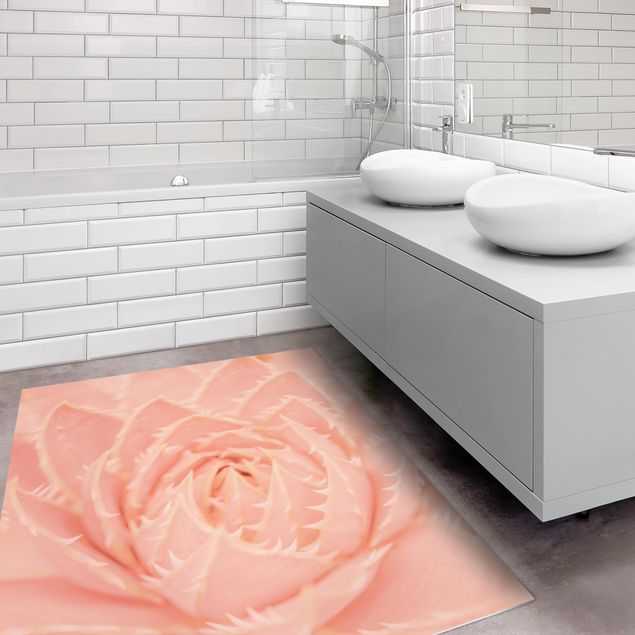 Teppich Blumen Rosa Blütenzauber Agave
