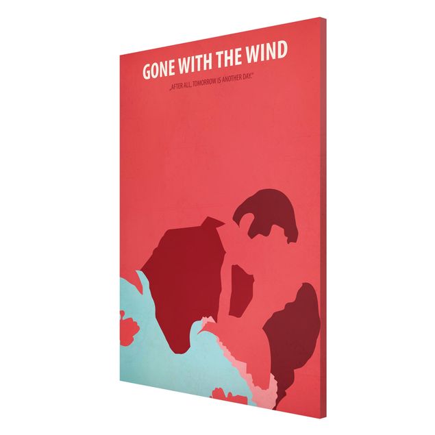 Magnettafel - Filmposter Gone with the wind - Memoboard Hochformat 3:2