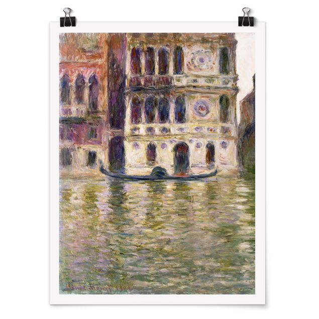 Poster - Claude Monet - Palazzo Dario - Hochformat 3:4