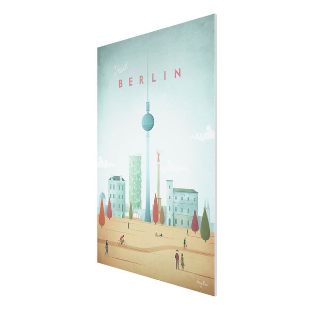 Forex Fine Art Print - Reiseposter - Berlin - Hochformat 3:2