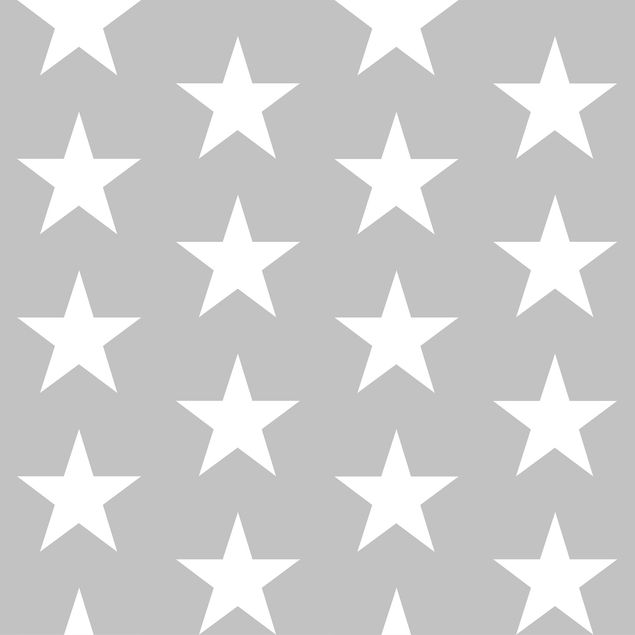 Klebefolie - Weiße Sterne auf Grau
