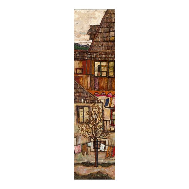 Schiebegardinen Set - Egon Schiele - Häuser mit trocknender Wäsche - Flächenvorhänge