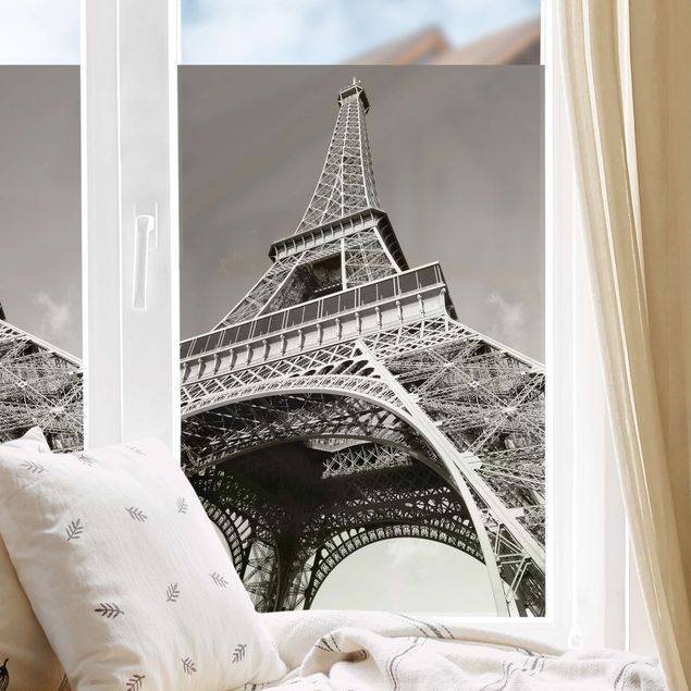 Fensterfolie - Sichtschutz - Eiffelturm - Fensterbilder