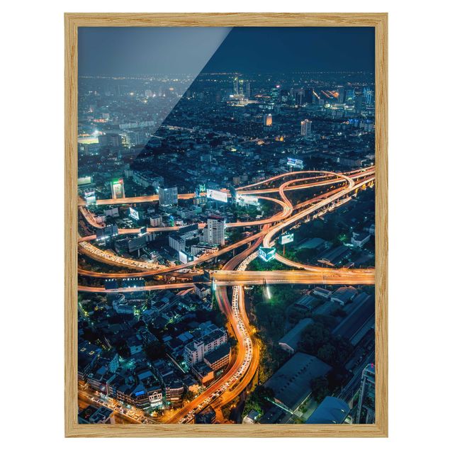 Bild mit Rahmen - Eine Nacht in Bangkok - Hochformat