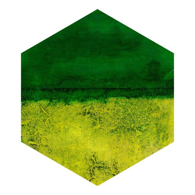 Hexagon Mustertapete selbstklebend - Elements of Nature