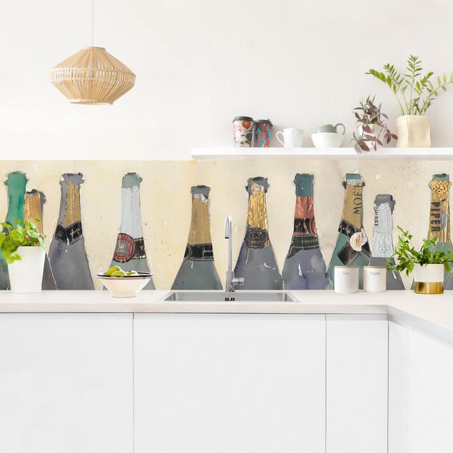 Küchenrückwand - Entkorkt - Champagner
