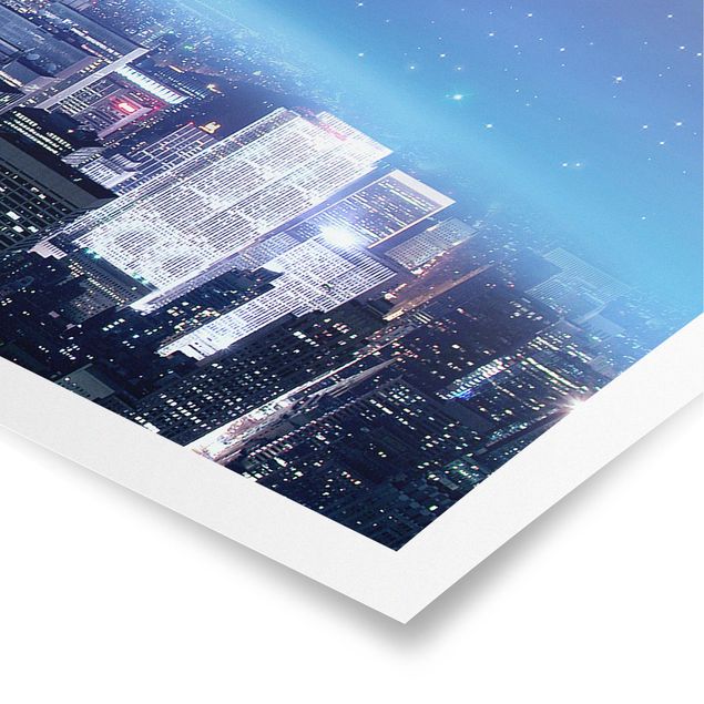 Poster - Illuminated New York - Panorama Querformat