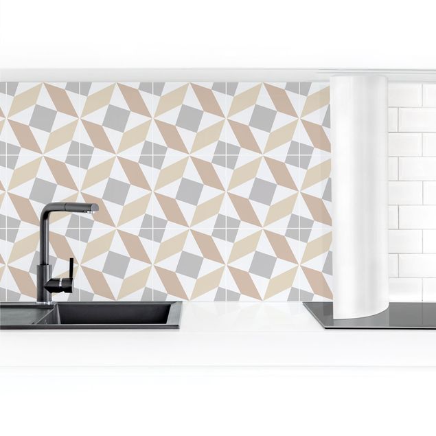 Küchenrückwand - Geometrische Fliesen - Fano