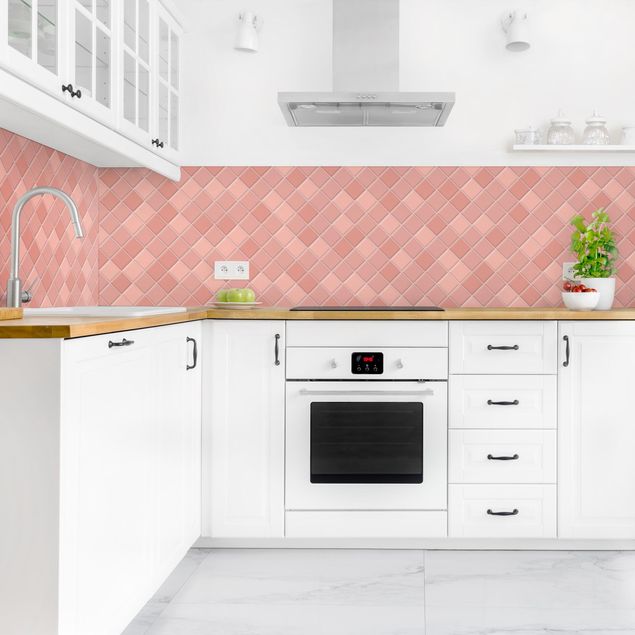 Küchenrückwand - Mosaik Fliesen - Altrosa