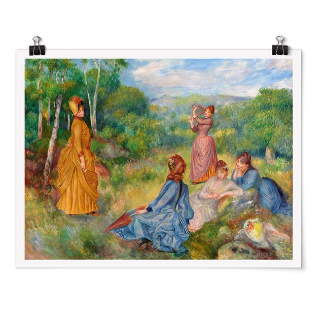 Poster - Auguste Renoir - Federballspiel - Querformat 3:4