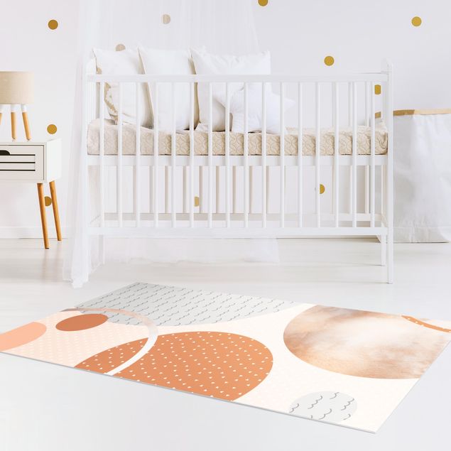 Moderner Teppich Kinderteppich grafisch - Sand und Wüste