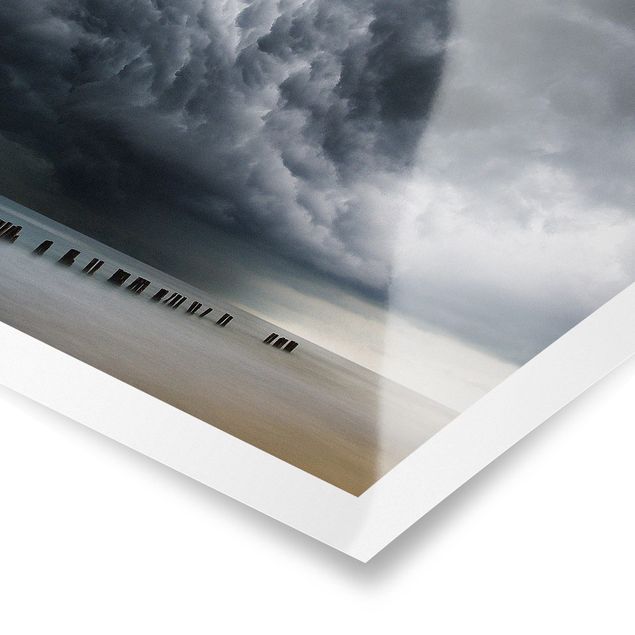 Poster - Sturmwolken über der Ostsee - Querformat 2:3