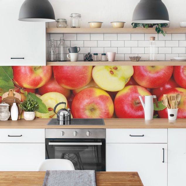 Küchenrückwand - Saftige Äpfel
