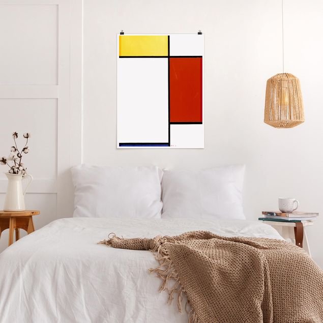 Poster - Piet Mondrian - Komposition I - Hochformat 3:4