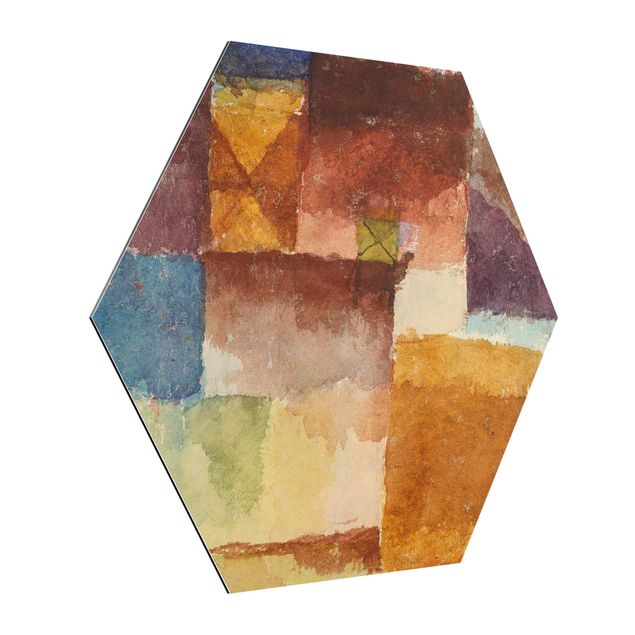 Hexagon Bild Alu-Dibond - Paul Klee - Einöde