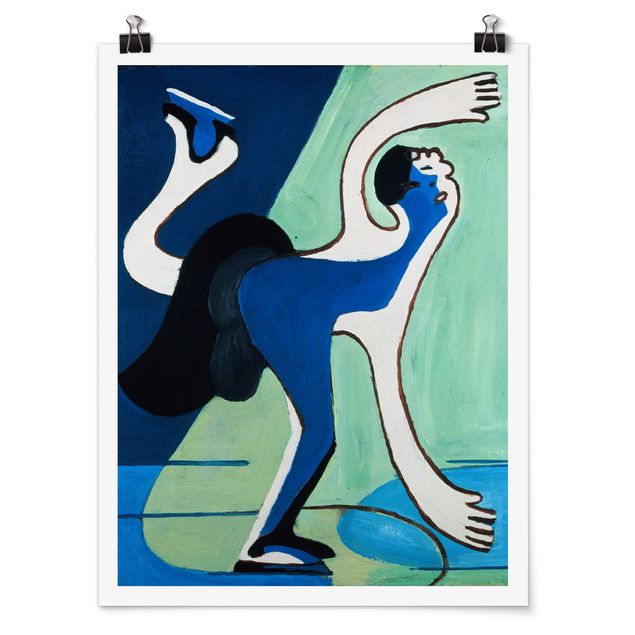 Poster - Ernst Ludwig Kirchner - Eisläuferin - Hochformat 3:4