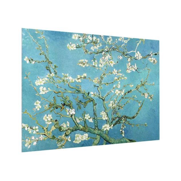 Glas Spritzschutz - Vincent van Gogh - Mandelblüte - Querformat - 4:3
