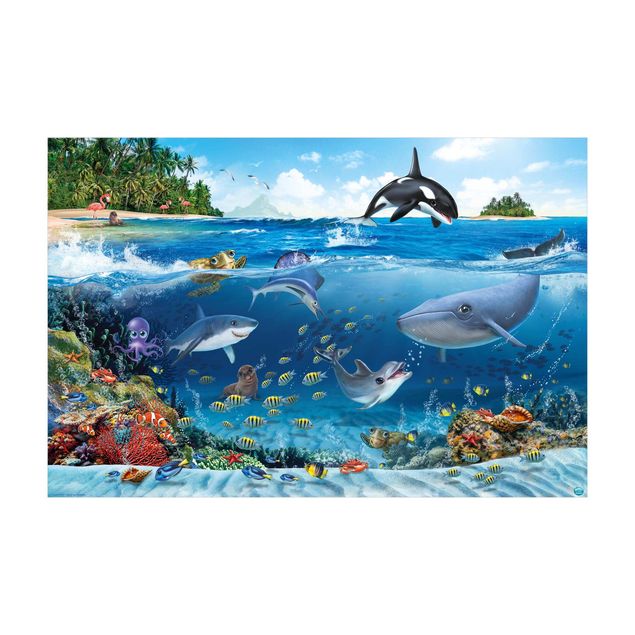 kleiner Teppich Animal Club International - Unterwasserwelt mit Tieren