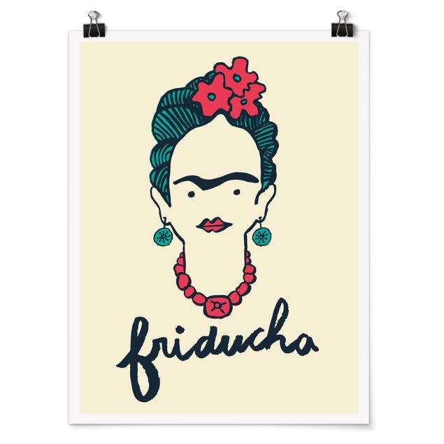 Poster - Frida Kahlo - Friducha - Hochformat 3:4