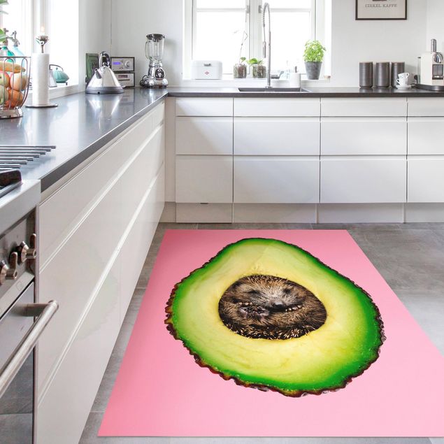 Teppich Esszimmer Avocado mit Igel