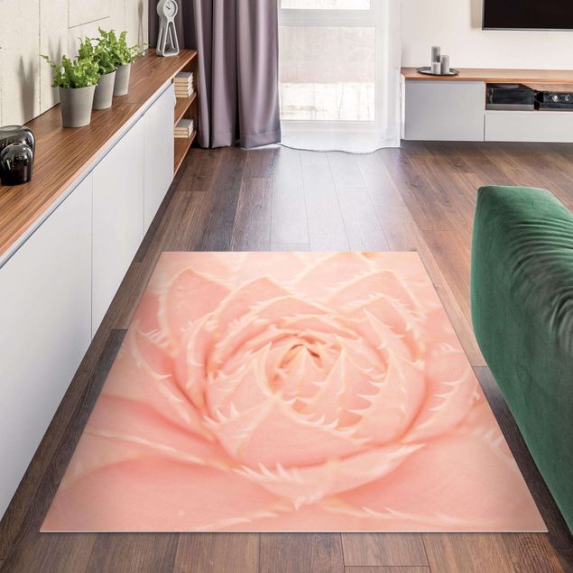 Aussen Teppich Rosa Blütenzauber Agave