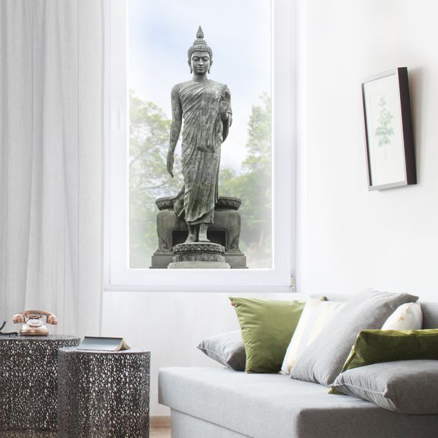 Fensterfolie - Fenstersticker - Buddha Statue