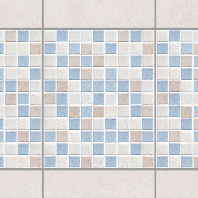Fliesen Bordüre - Mosaikfliesen Meersand 20x25 - Fliesensticker Set