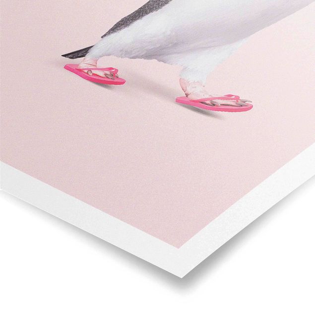 Poster - Flip-Flop Pinguin - Hochformat 2:3