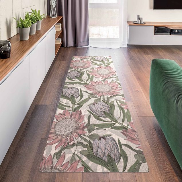 Teppich modern Florale Eleganz Protea