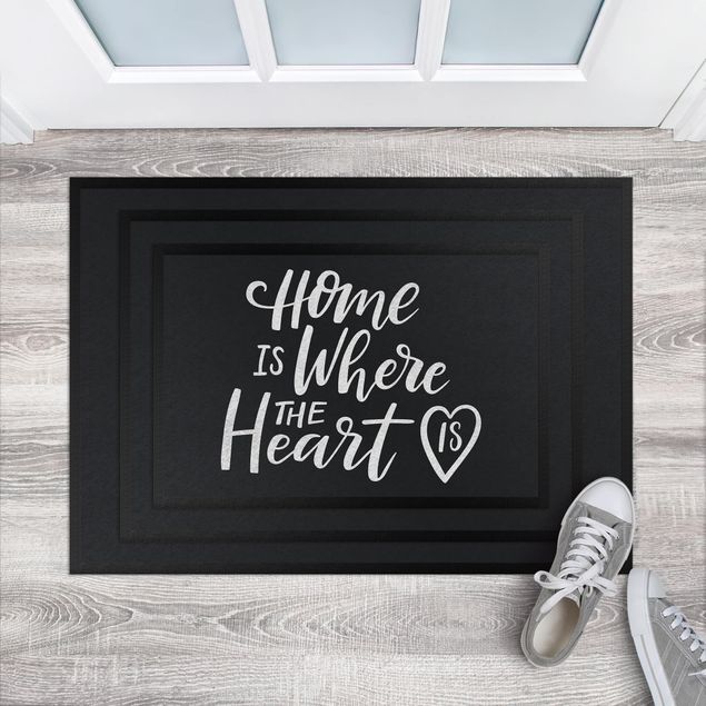 Kleine Teppiche Home is where the heart is