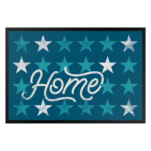 Moderne Teppiche Home Sterne blau