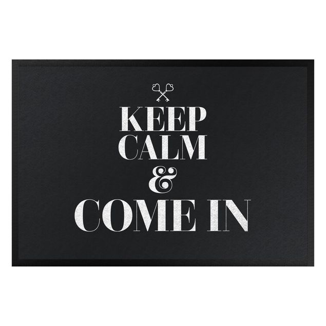 Teppich modern Keep calm and come in