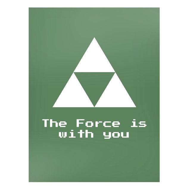 Magnettafel - Gaming Symbol The Force is with You - Hochformat 3:4