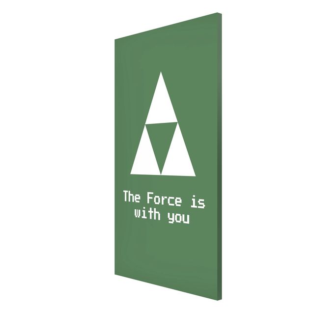 Magnettafel - Gaming Symbol The Force is with You - Hochformat 3:4
