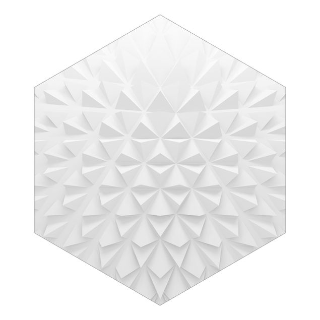 Hexagon Mustertapete selbstklebend - Geometrisches Muster 3D Effekt