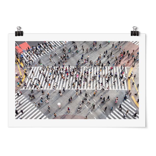 Poster - Shibuya Crossing in Tokio - Querformat 3:2
